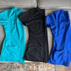 Healing Hands Purple Label Yoga scrub tops